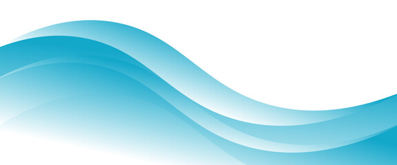 Obraz premium Blue and white business wave banner background. vector illustration eps 10