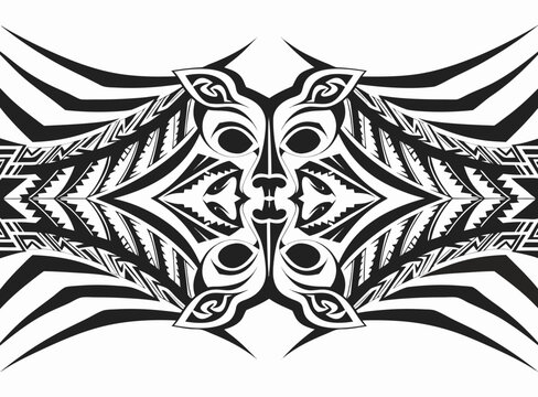 Create Bold Stroke Tribal Tattoo Animal Fus Premium Digital Asset Great for Commercial Projects