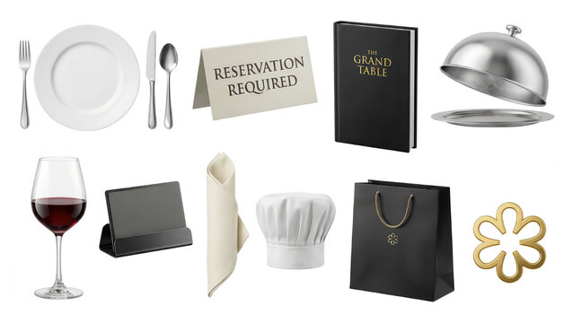 Fine Dining Arrangement: Isolated Elements for Restaurant Design