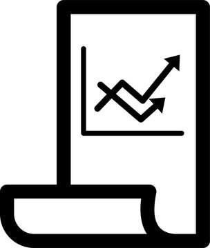 Graph on mobile device shows growth