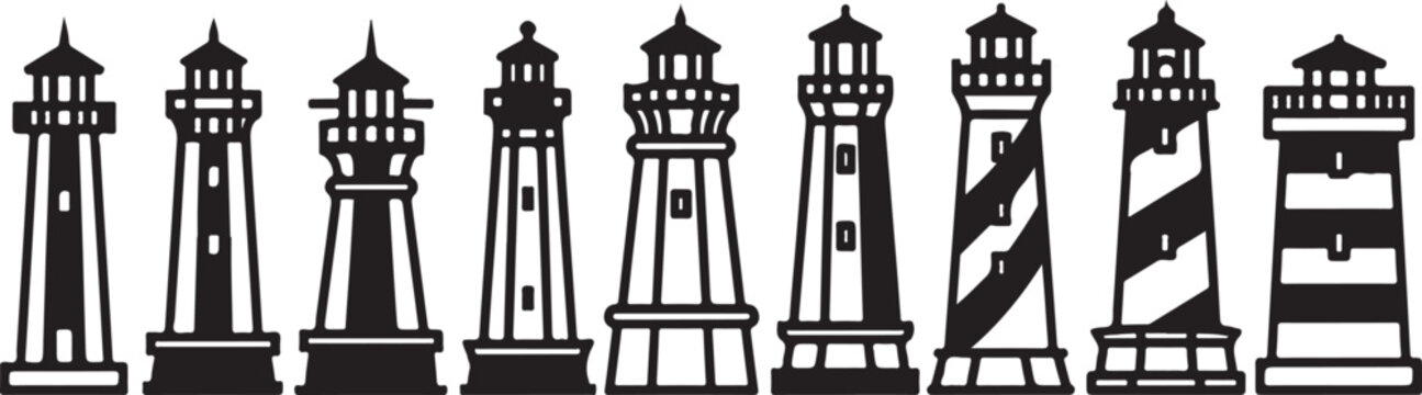 Illustration of a series of traditional european style building silhouettes at dusk Vector