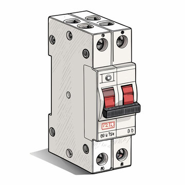 Bold Stroke Circuit Breaker Safety Switch Creative Visual Great for Commercial Projects