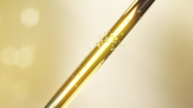 Nourish hair of shampoo or Oil Vitamin serum. Repair damaged hair concept.