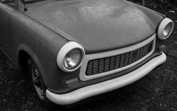 vintage car headlight oldtimer trabant from east germany zwickau
