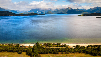 Manapouri Aerial Landscape, New Zealand © Bernard