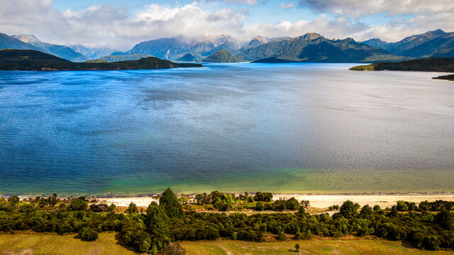 Manapouri Aerial Landscape, New Zealand