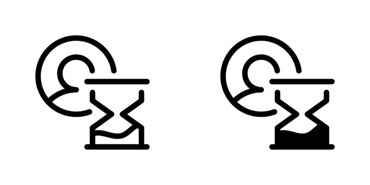 Work Experience Vector Line Icon for CV and Professional Profile