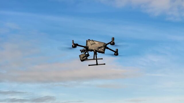Testing new L3 LiDAR scanner, aerial drone view