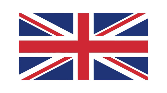 flat vector of union jack flag.