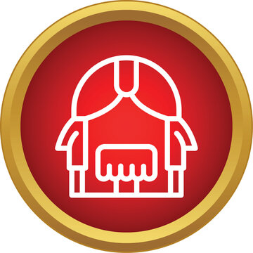 Stage curtain with proscenium arch creating a theater performance symbol