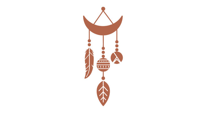 Dreamcatcher Hanging with Feathers and Beads.