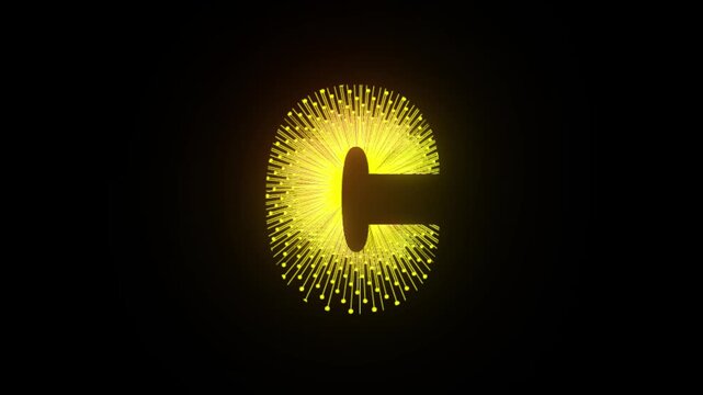 Black background beautiful motion picture logo animation, logo, logo with black background, business logo