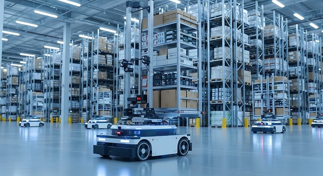 Autonomous Mobile Robots in a Smart Logistics Warehouse