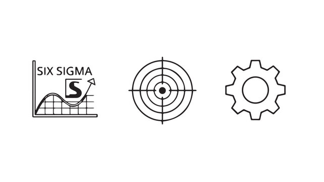 Six Sigma Quality Control Process Icons