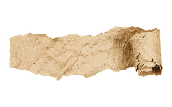 A close-up view of a torn piece of paper against a black background