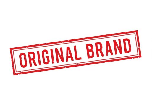 A bold, red stamp with the text original brand, signifying authenticity and quality.