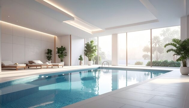 swimming pool in hotel