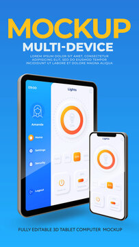 Multi-Device App Promo. Vertical Stories Opener for Social Media.