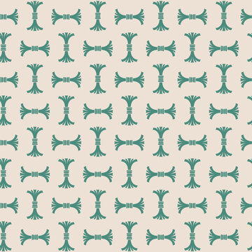 Sparse Jade Abstract Bow Pattern