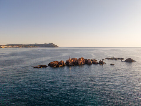 Faro de les Illes Formigues en Palam&ograve;s, Girona