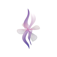 Obraz premium Purple and pink flower design element.