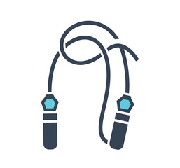 Naklejka premium Jump Rope Icon for Fitness and Exercise - A Simple Graphic Representing Physical Activity