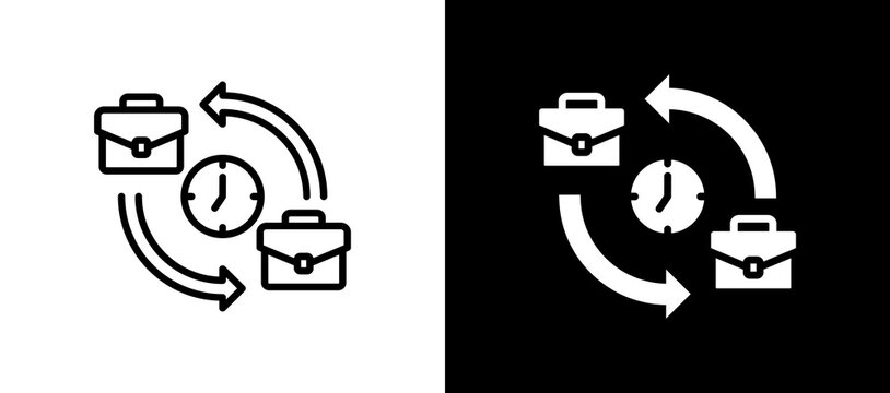 Career Change lineglyph icon