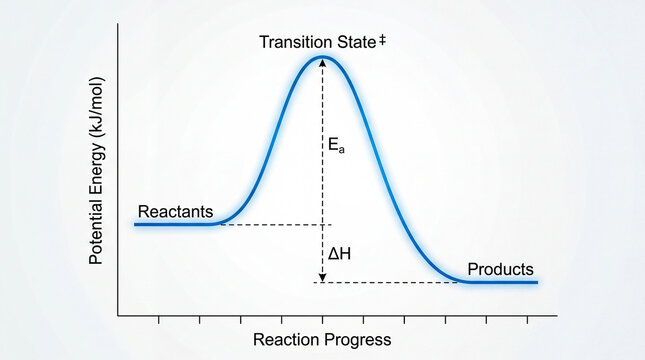 Understanding the energy changes during a chemical reaction using a potential energy diagram