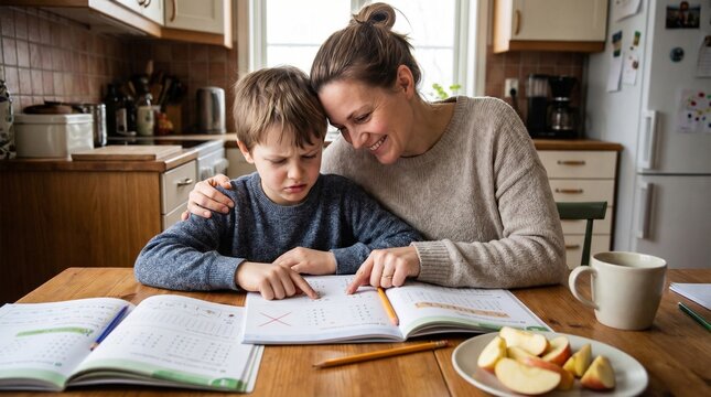Wrong Answer Scene Capturing Emotional Connection Learning Process and Nurturing Support in Everyday Home Environment