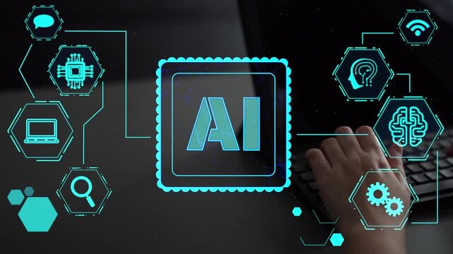 AI Assistant Brain Processor with LLM Technology, Big Data, Machine Learning, Generative AI for Business Support, Future Agentic AI Technology and Artificial Intelligence Prompt Engineering. Thunk