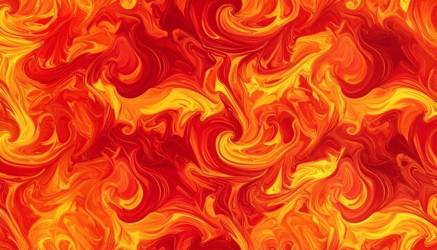 Vibrant flames swirl and dance in a fierce, abstract pattern of orange, yellow, and red hues.