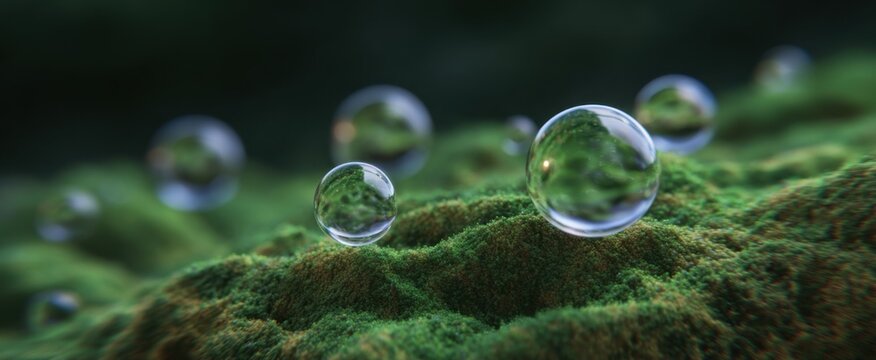 water droplets gently trickle through the sponge-like stone surface in the wild