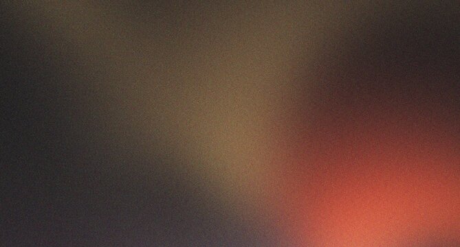 Dark moody grain texture with warm light leak and subtle orange glow for cinematic background effect in creative media and vintage photo styling.
