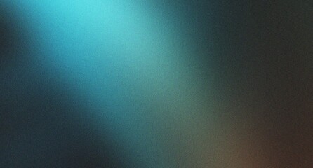Obraz premium Cool teal and dark gray abstract gradient with grainy texture, smooth blend creating atmospheric depth and modern visual appeal.