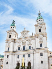 Naklejka premium exterior of Salzburg cathedral in Austria