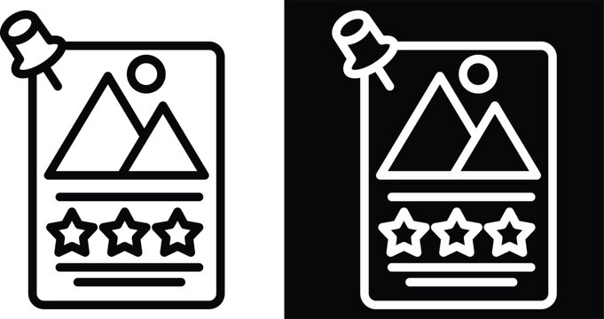 display Two-tone version in black and white background