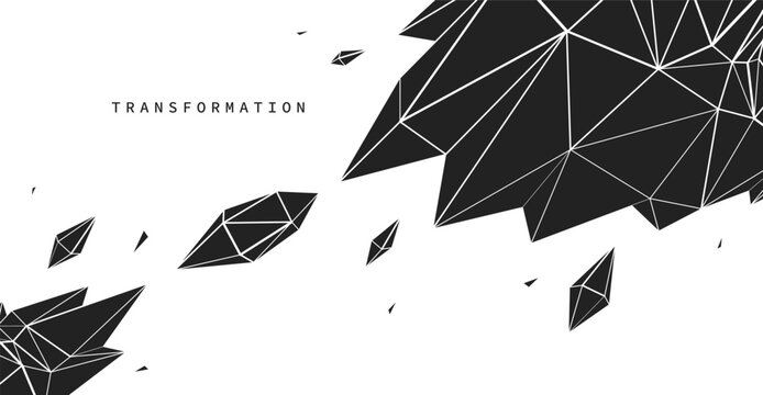 Structural transformation of fragmented forms into a coherent system, expressing process, balance, logic, and the evolution of complex integrated structure.