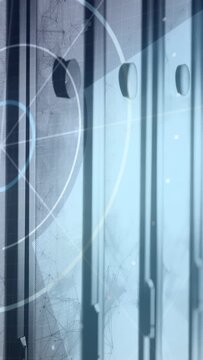 Shutter staying still overlay starting rings expanding beam sweeping squares drifting for security