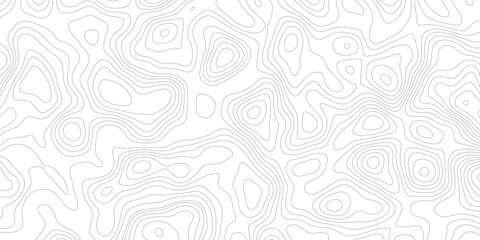 Topographic map background geographic line map with elevation assignments. Modern design with White background with topographic wavy pattern design.paper texture Imitation of a geographical map shades © Sajjad