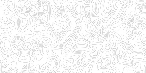 Topographic map background geographic line map with elevation assignments. Modern design with White background with topographic wavy pattern design.paper texture Imitation of a geographical map shades © Sajjad