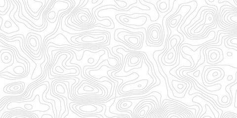 Topographic map background geographic line map with elevation assignments. Modern design with White background with topographic wavy pattern design.paper texture Imitation of a geographical map shades © Sajjad