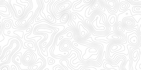 Topographic map background geographic line map with elevation assignments. Modern design with White background with topographic wavy pattern design.paper texture Imitation of a geographical map shade  © Sajjad