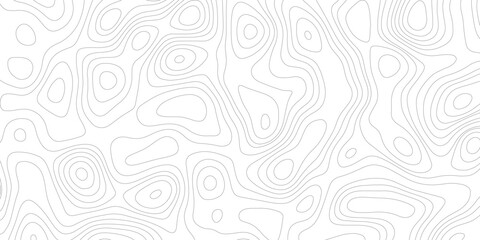 Topographic map background geographic line map with elevation assignments. Modern design with White background with topographic wavy pattern design.paper texture Imitation of a geographical map shade  © Sajjad