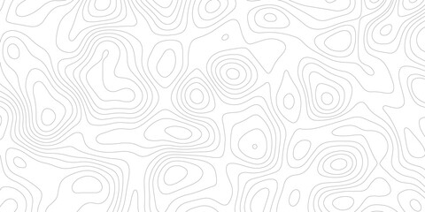 Topographic map background geographic line map with elevation assignments. Modern design with White background with topographic wavy pattern design.paper texture Imitation of a geographical map shades © Sajjad