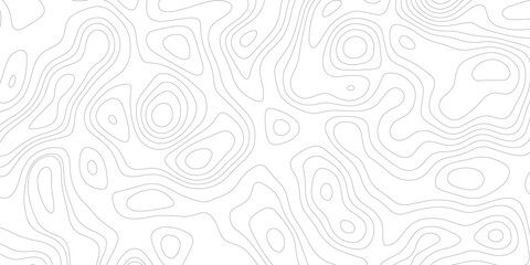 Topographic map background geographic line map with elevation assignments. Modern design with White background with topographic wavy pattern design.paper texture Imitation of a geographical map shades © Sajjad