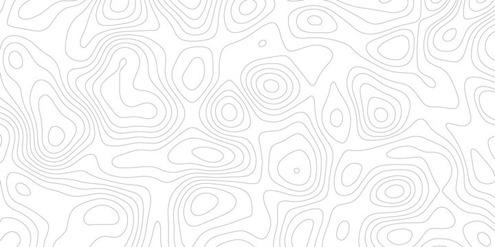 Topographic map background geographic line map with elevation assignments. Modern design with White background with topographic wavy pattern design.paper texture Imitation of a geographical map shades