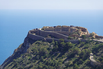 Fototapeta premium Battery del Jorel at Cape de Tinoso not from Cartagena, Spain