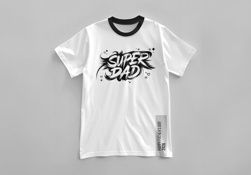 Super Dad Father Day T Shirt Design