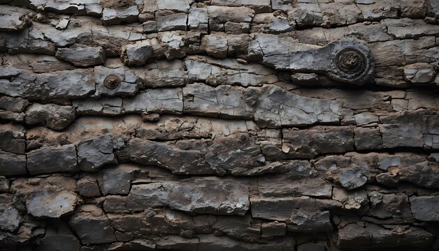 High Resolution Macro Natural Brown Tree Bark Texture Background