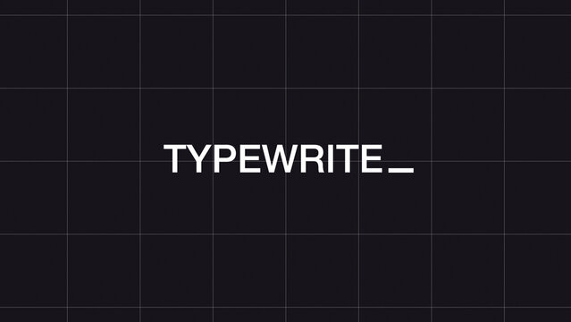 Typewriter Title 6